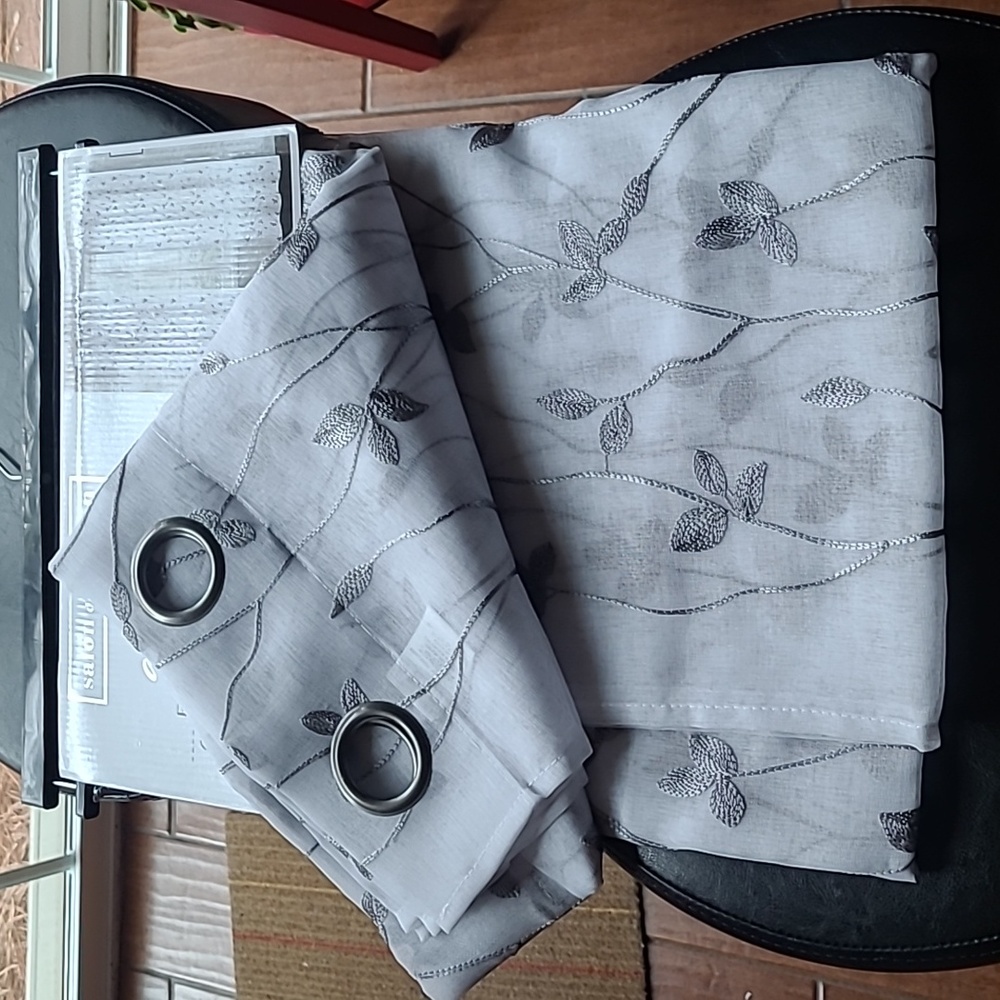 Addison Sheer Embroidered Grommet Panels